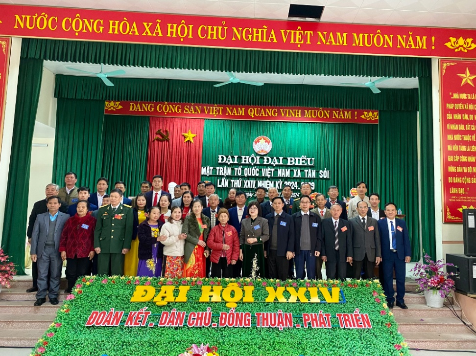 Đại hội Đại biểu UB MTTQ Việt Nam xã Tân Sỏi khóa XXIV, nhiệm kỳ 2024-2029
